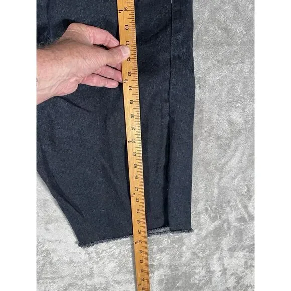 Vintage Y2K Kani Gold Shorts Raw Hem Blue Dark Wash Denim Jean 13" Inseam Sz 46‎ - Picture 5 of 11